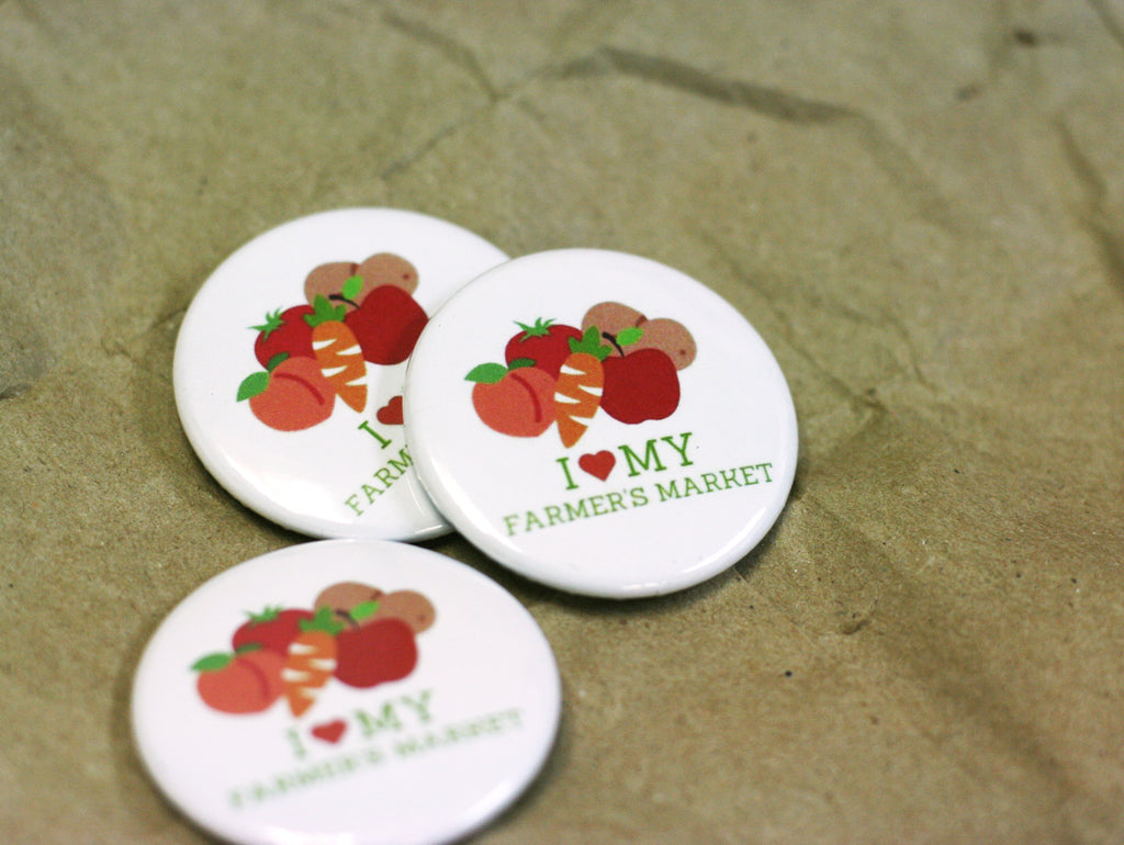 buttons for farmers' market