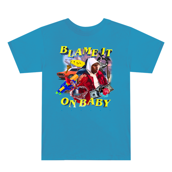 Blame It On Baby Blue Graphic T Shirt Dababy Official Store
