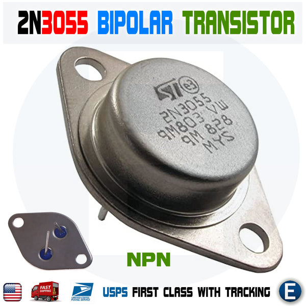 10 x Transistor 2n3055 NPN Power Transistor 115w 60v 15a STM to-3 