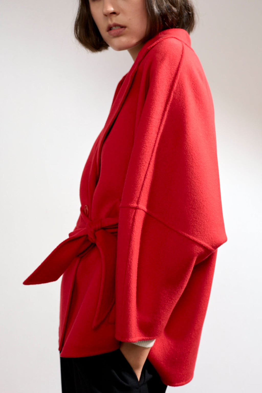 red cashmere wrap