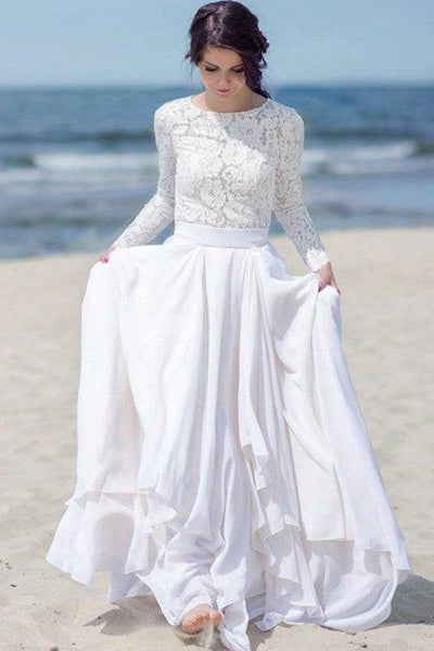 chiffon skirt wedding dress