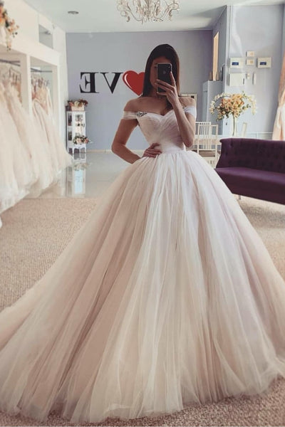 dusty pink wedding dress