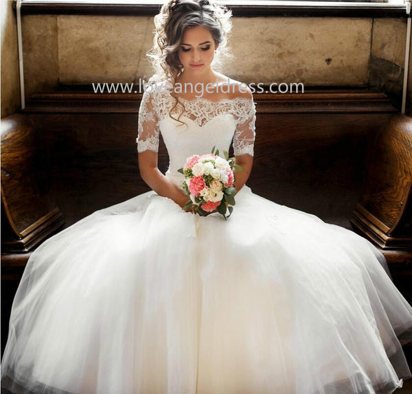 Featured image of post Princess Wedding Dresses With Sleeves