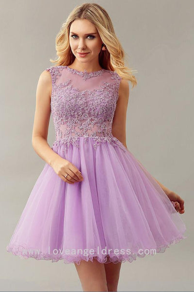 lilac dress short