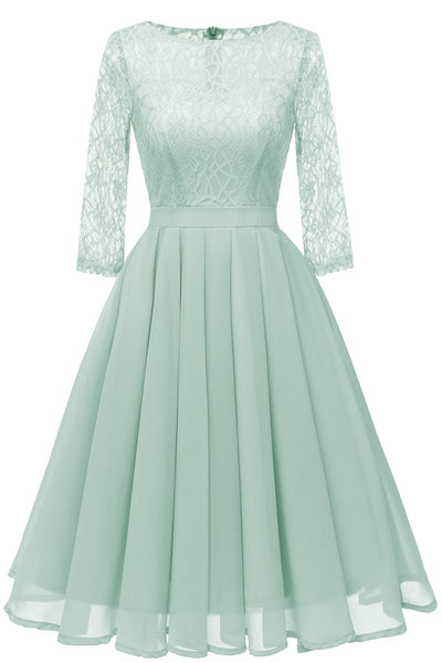 mint green chiffon dress