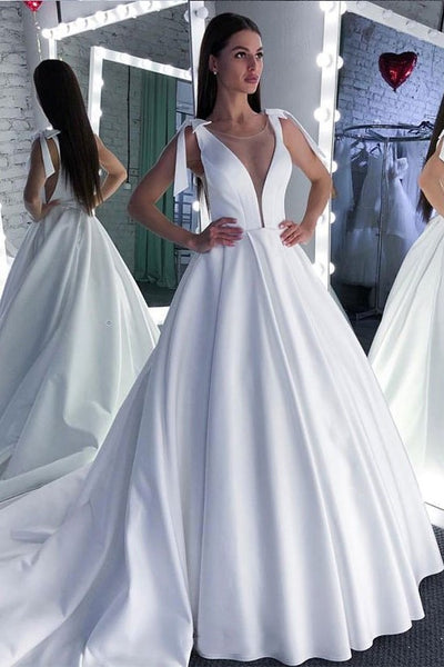pure white gown