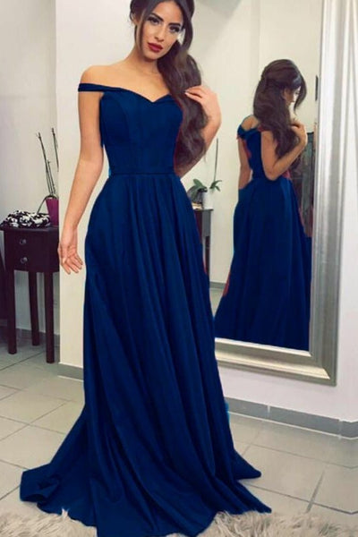 blue and silver long dress