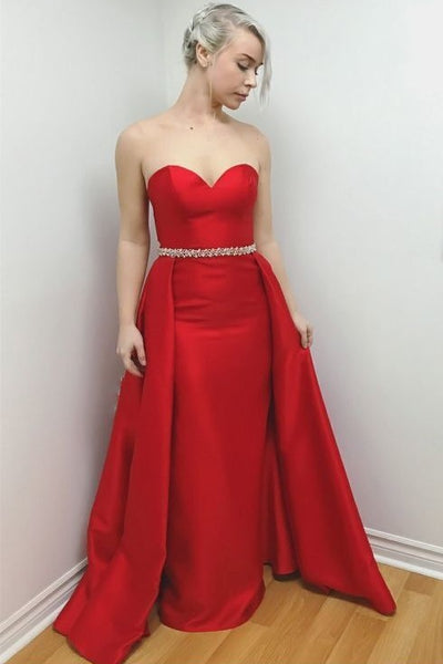 red long prom dresses 2019