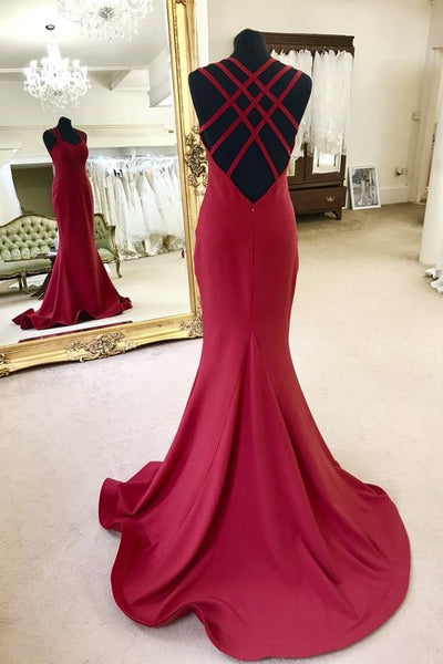 strappy evening gown