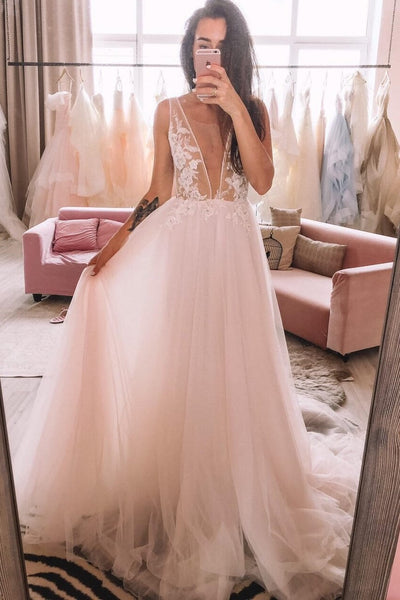 tulle beach wedding dress