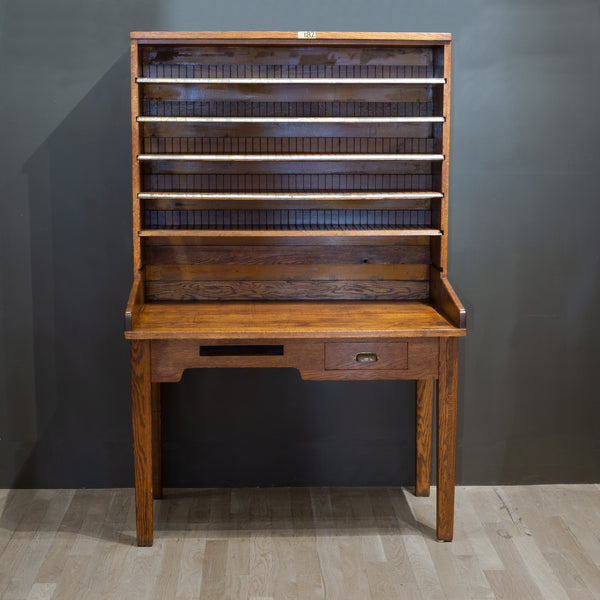 antique postmaster desk