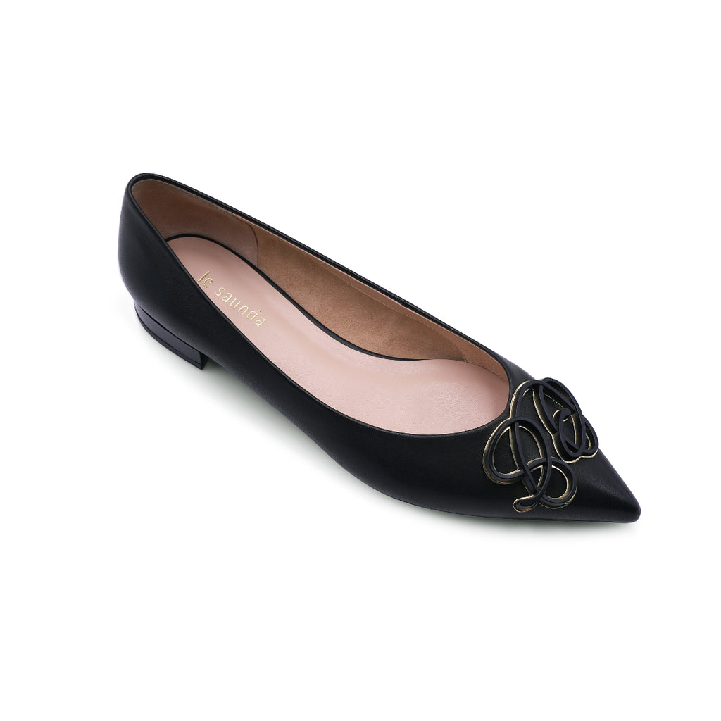 le saunda | Pointed-toe Flat Shoes 