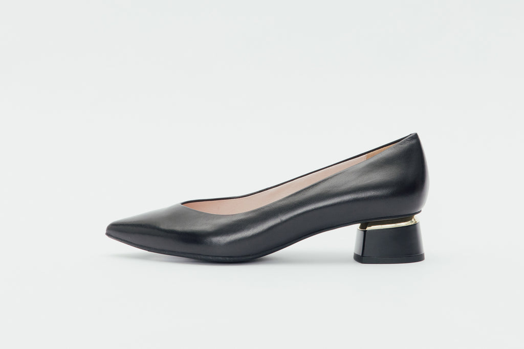 short black block heels