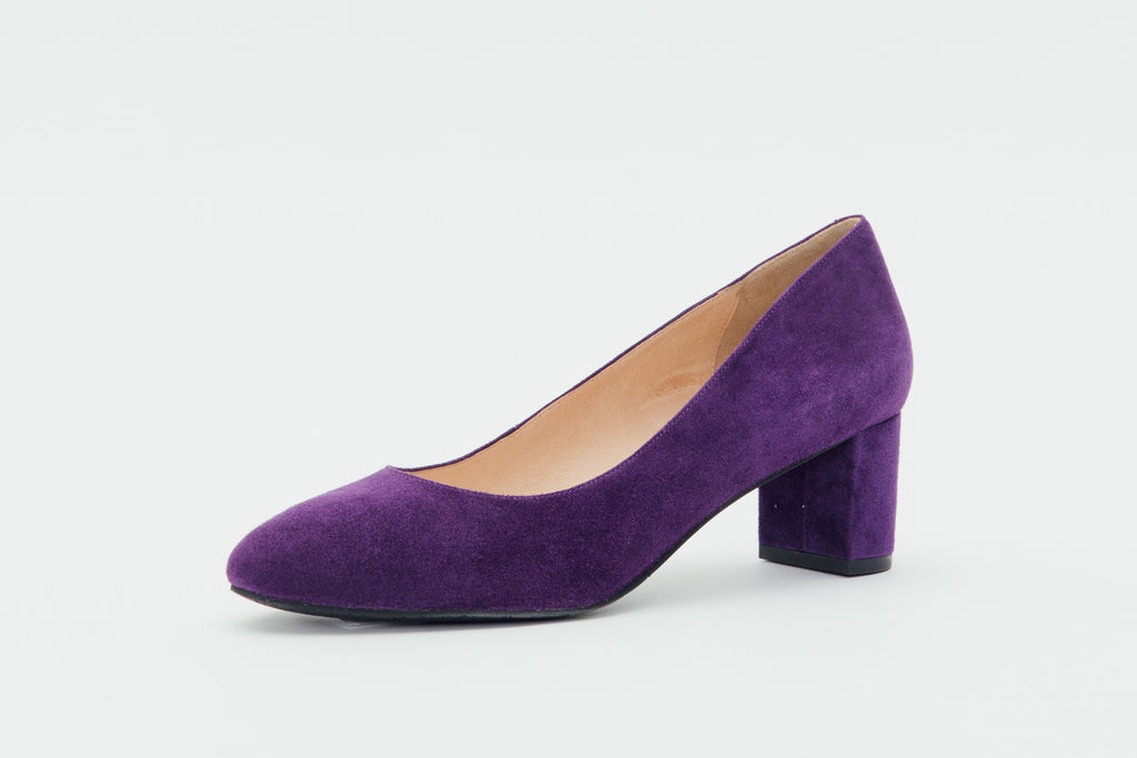 lilac court shoe