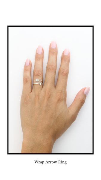 Katie Dean Jewelry Wrap Arrow Ring in silver