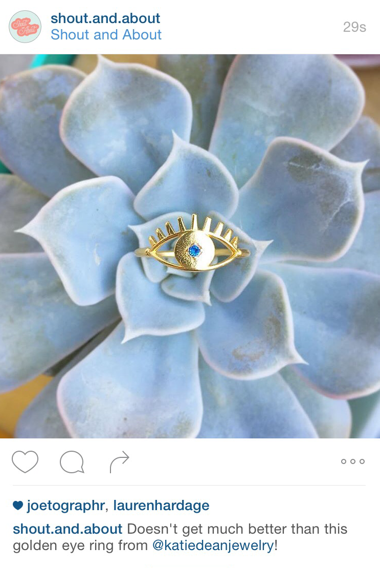 Evil Eye Ring Katie Dean Jewelry photo Shout and About