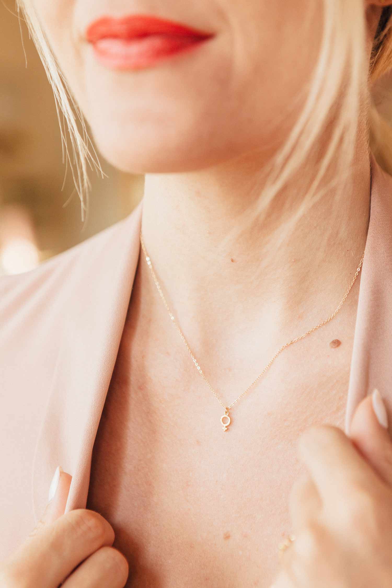 Katie Dean Jewelry Female Symbol Necklace