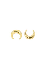 Moon dainty stud earring, Katie Dean Jewelry 