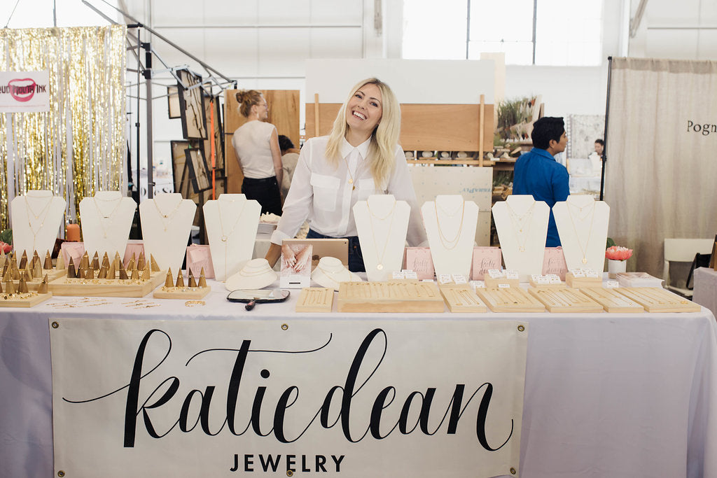 Katie Dean at Renegade Craft Fair, San Francisco, Katie Dean Jewelry, dainty handmade jewelry