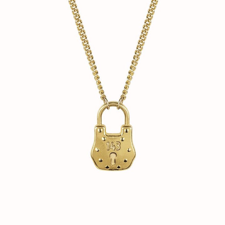 Love Lock Necklace, Katie Dean Jewelry, 143 padlock jewelry