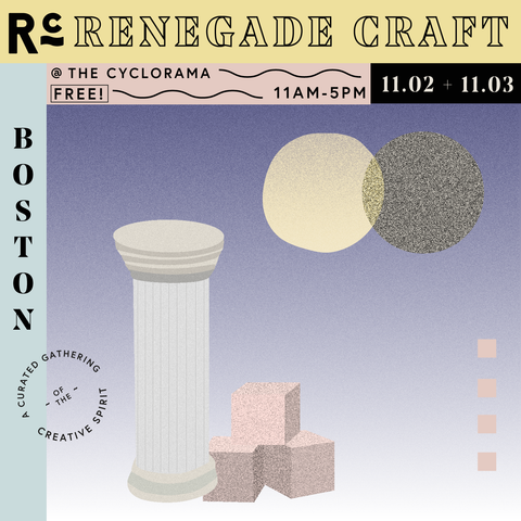 Renegade Craft Boston Flyer, Katie Dean Jewelry event