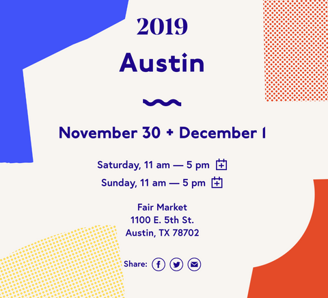 Renegade Craft Holiday Show, Austin Texas, 2019, Katie Dean Jewelry