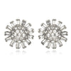 Small Crystal Flower Studs
