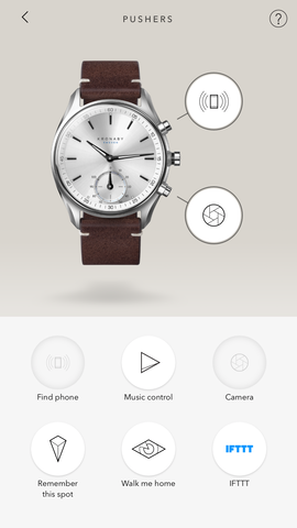 Drag and drop options make it easy to manage the functions controlled by the watch