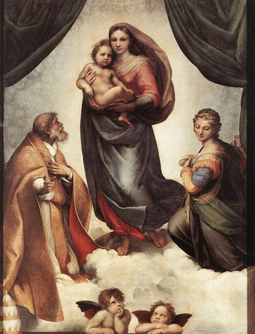 Raffaello Sanzio Raphael, Sistine Madonna (c.1512 -1514)