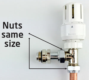 Radiator Removing From Wall Rotarad Nuts Same Size