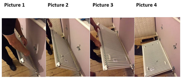 step by step to removing a radiator from the wall