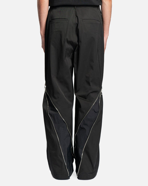 FFFPOSTALSERVICE Zip Trouser Black - ワークパンツ