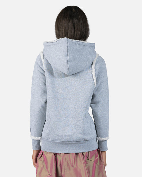 Telfar Logo Hoodie in Heather Grey