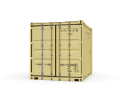 New 10ft Shipping Container-Tan-ContainerDiscounts.com