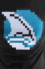 Booger Kids X Adapt :: 8-Bit Fin (Men's Black Tank)