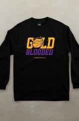 Gold Blooded Halo (Men's Black Long Sleeve Tee)
