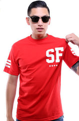Gold Blooded Legends :: 80 (Men's Red Tee)