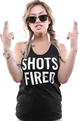 LAST CALL - Breezy Excursion X Adapt :: Shots Fired (Women's Black Tank Top)