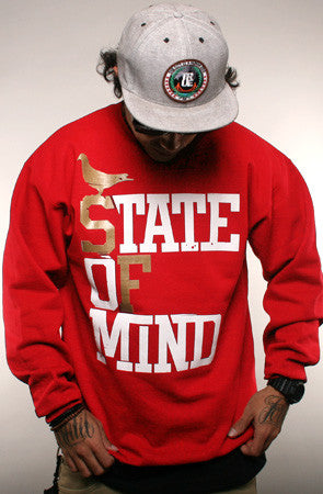 Gold Blooded (Men's Black/Red Crewneck Sweatshirt) – Adapt.