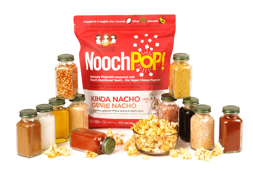 noochpop vegan popcorn flavour