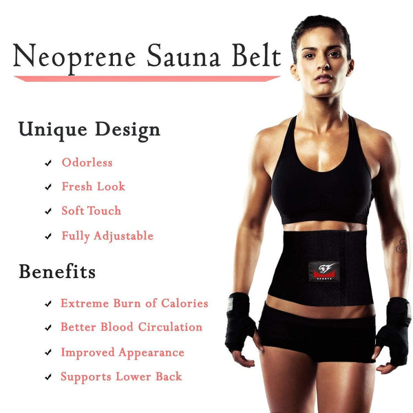 Waist Trimmer Belt, Sweat Belt for Men and Women, Neoprene Sauna Slim Waist Band to Burn Abdominal Belly Fat