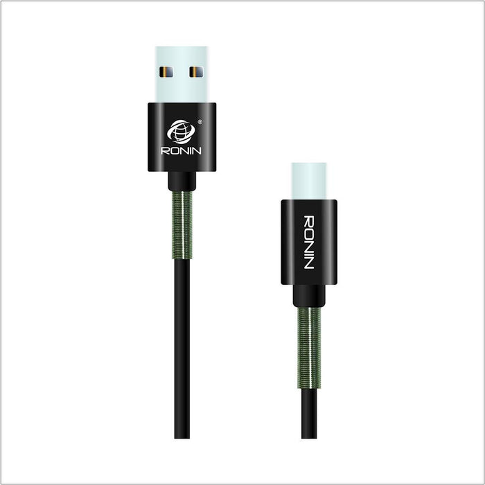 2 Meter Spring Data Cable - Type C 2.1A - R-900 - Hiffey