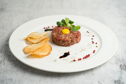 NOLA Blends Dark Truffle Balsamic & Beef Tartare