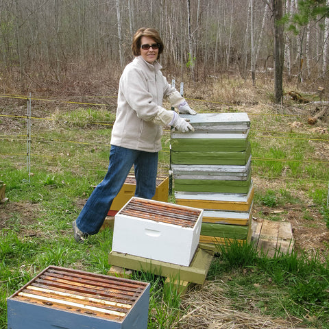 Bernadette helps with hives