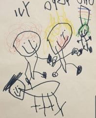 family portrait drawing kids art