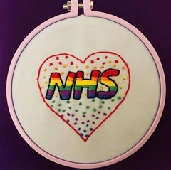 NHS Lucy Martin Embroidery template  hand embroidery hoop kit needle and natter