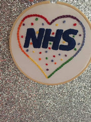 lucy Martin NHS embroidery template  hand embroidery hoop kit needle and natter