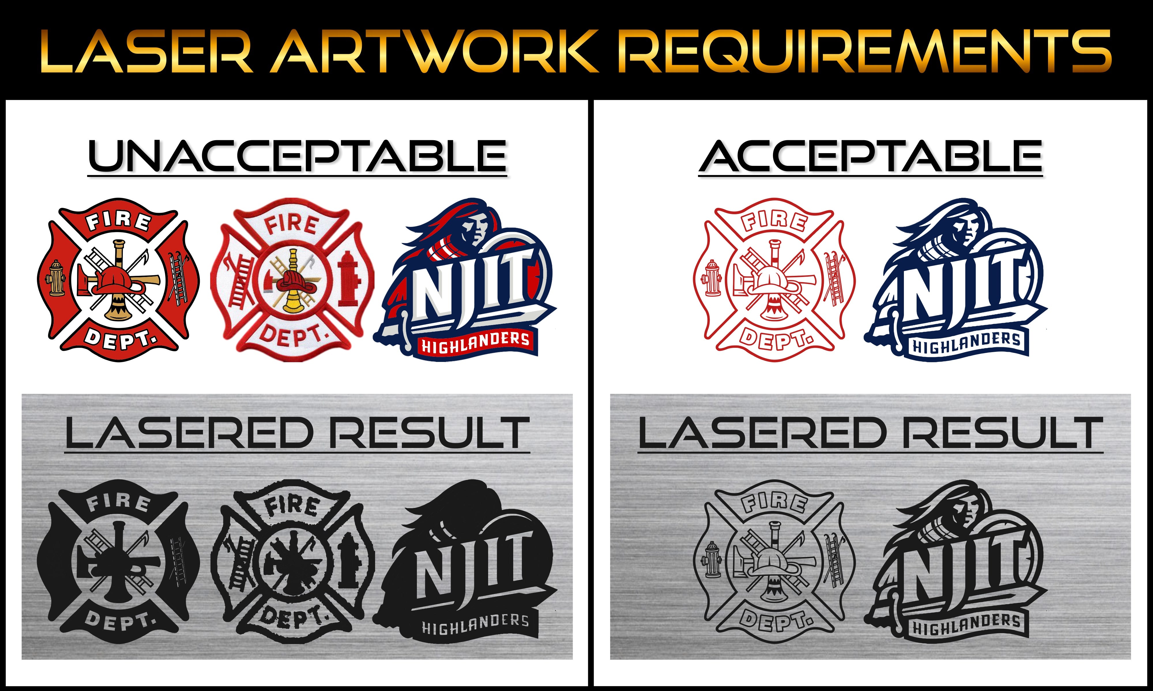 Laser Engraving Artwork Requirements LA Trophies