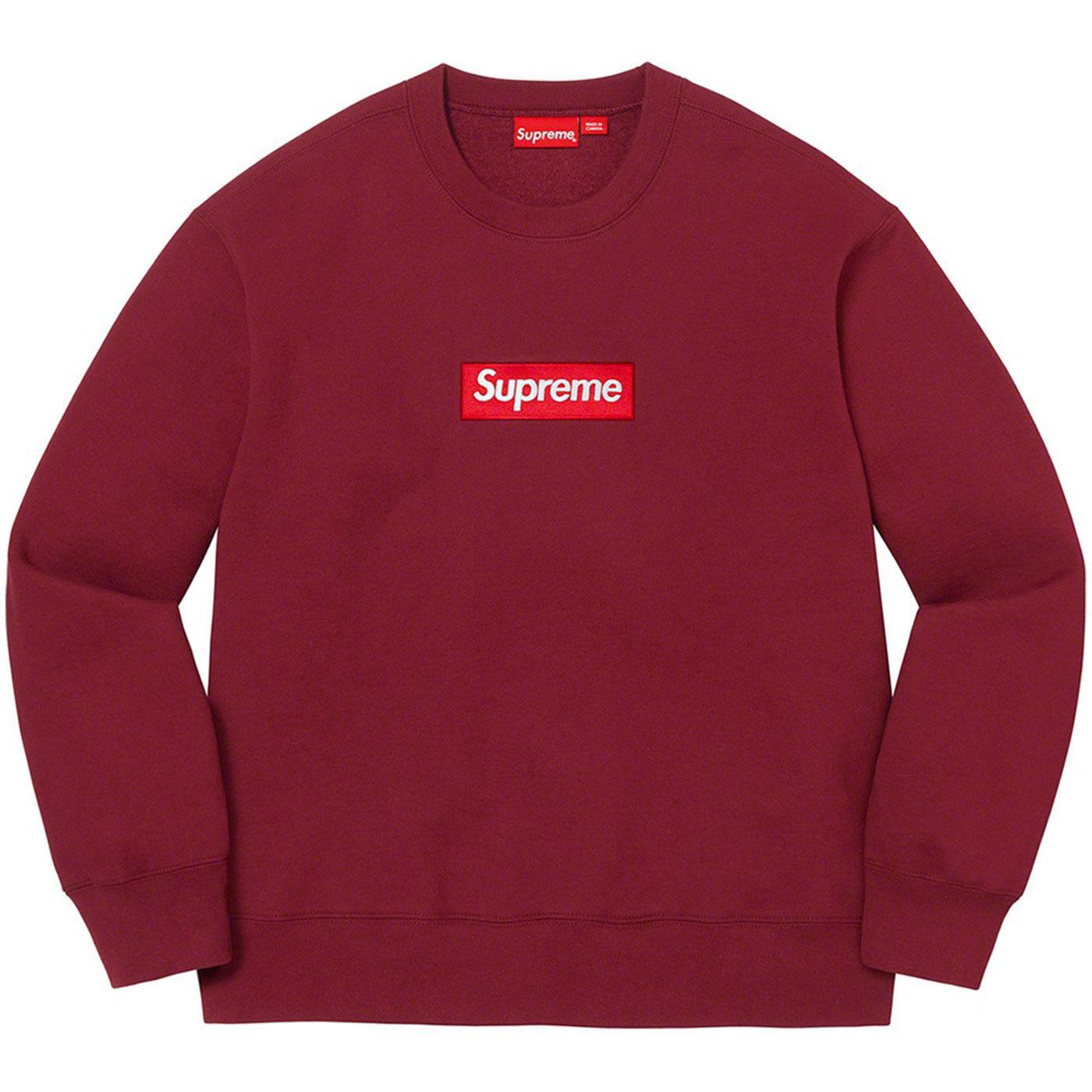 Supreme Box Logo Crewneck (Cardinal) – Urban Street Wear