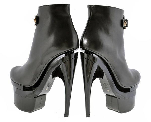 versace leather boots